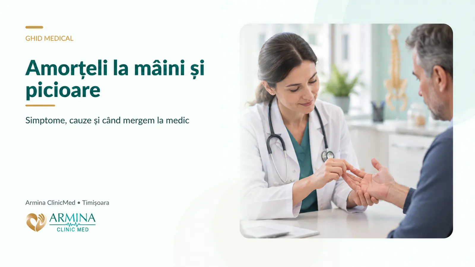 Amorțeli la mâini și picioare