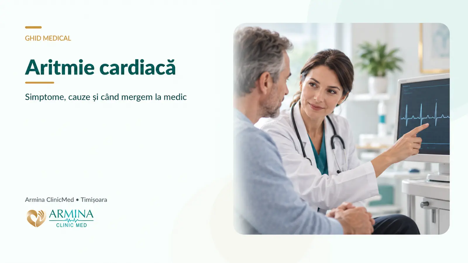 Aritmie cardiacă – simptome, cauze frecvente și când este indicat consultul cardiologic