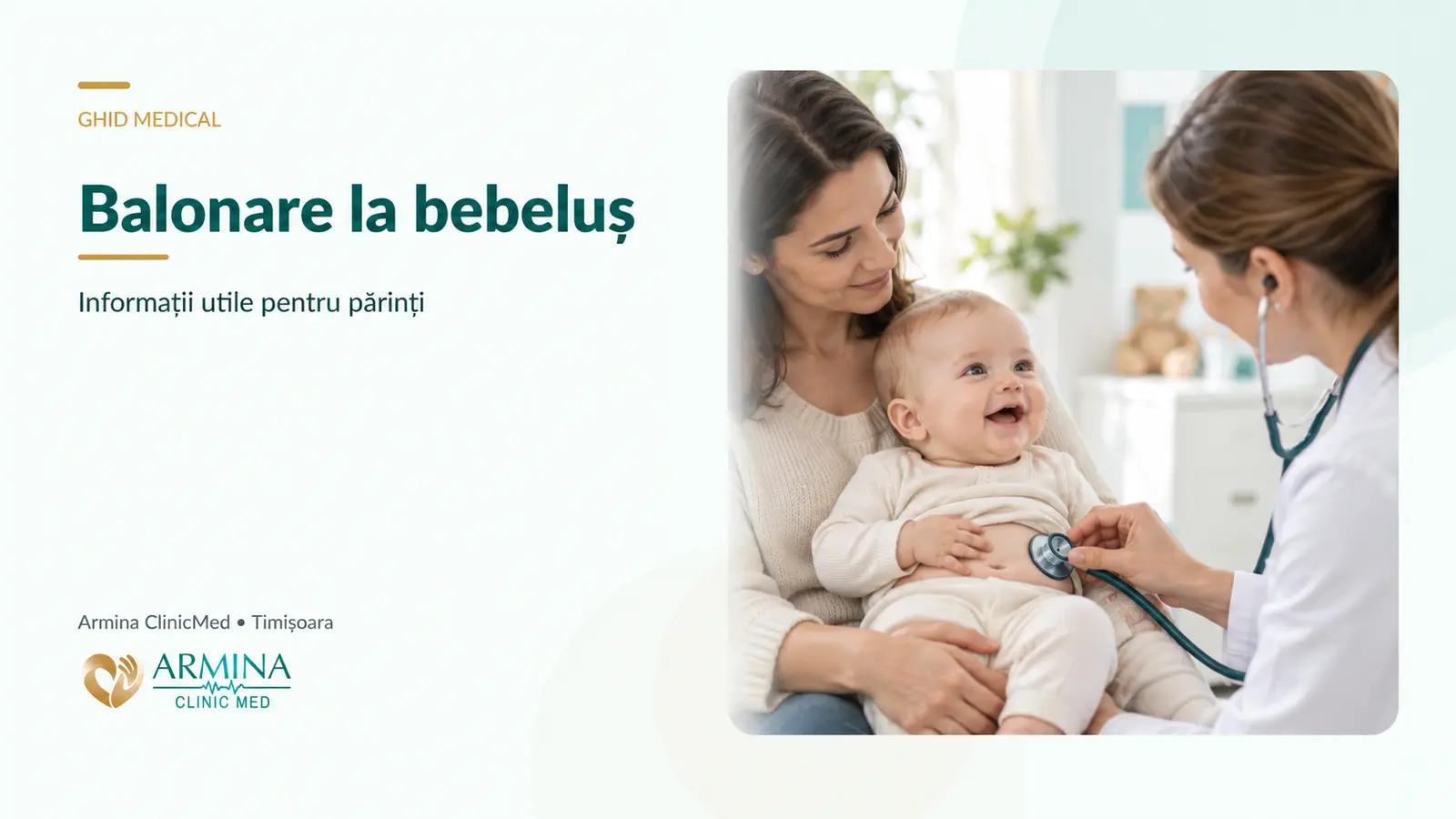 Balonare la bebeluș ce fac
