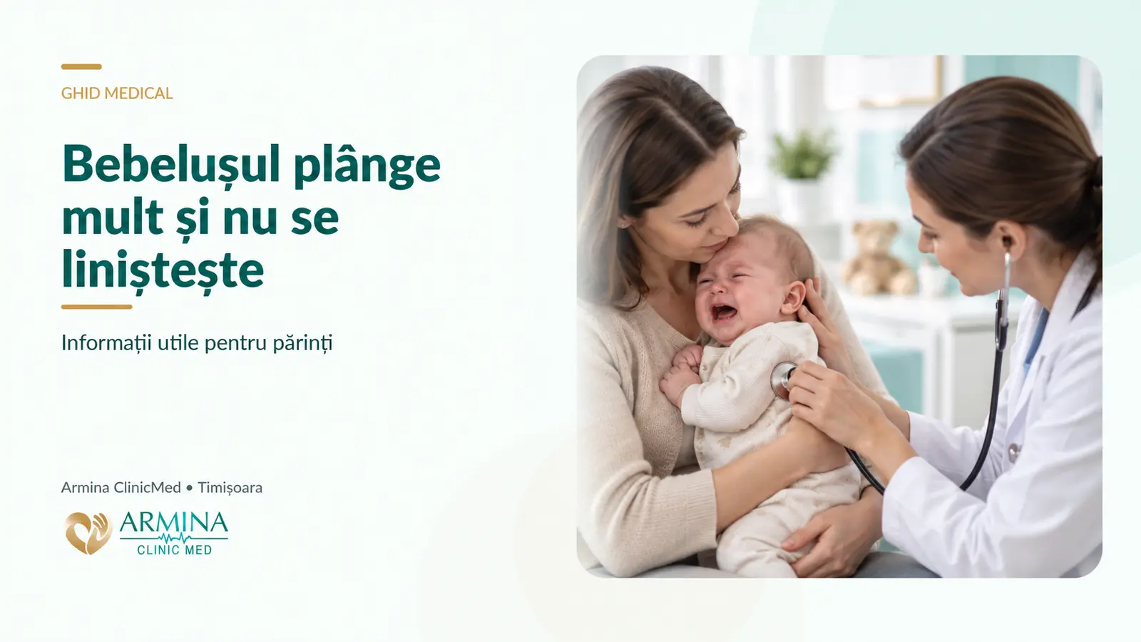Bebelușul plânge mult și nu se liniștește: când mergi la medic