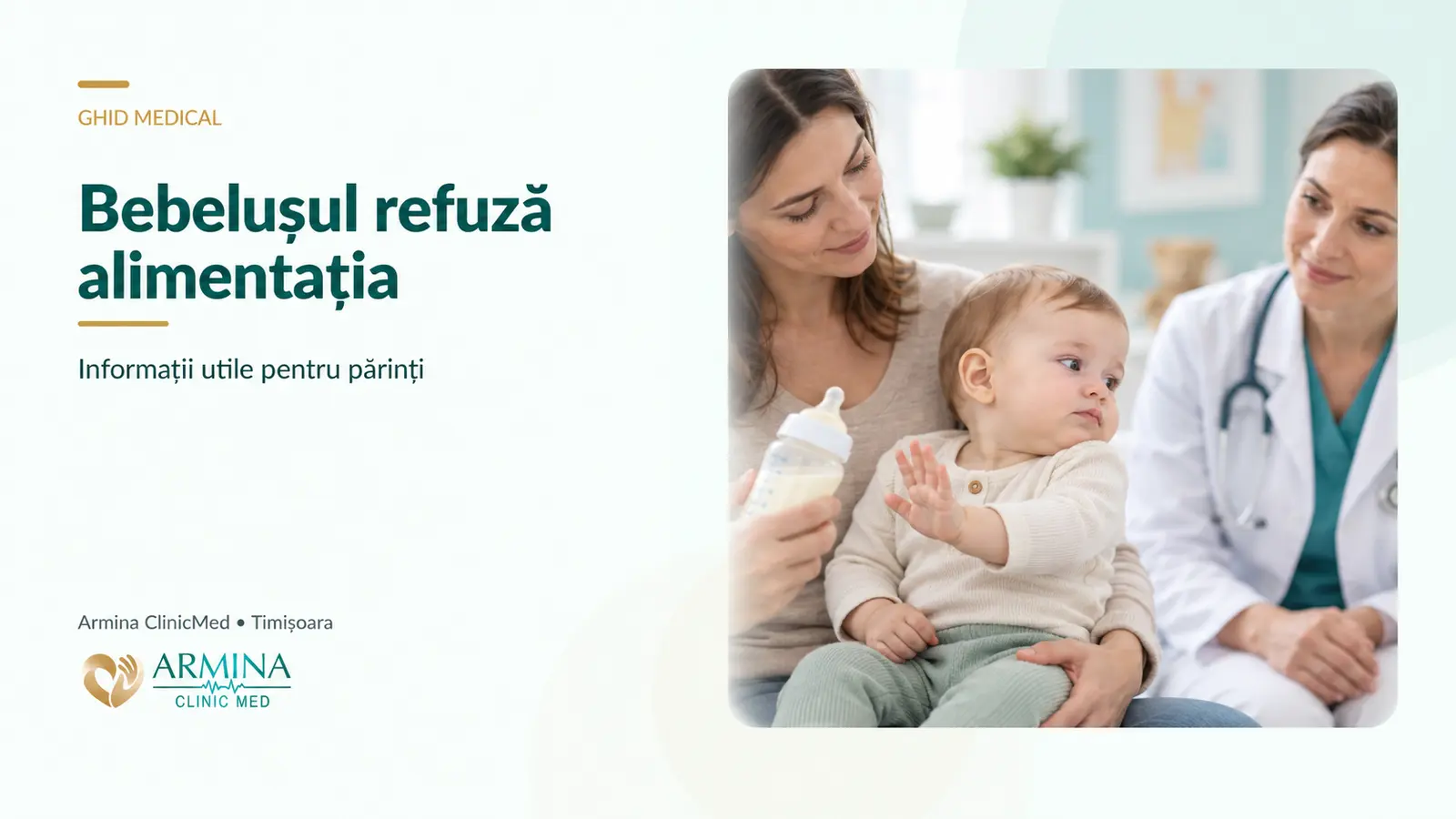 Bebelușul refuză alimentația: ce faci și când mergi la medic
