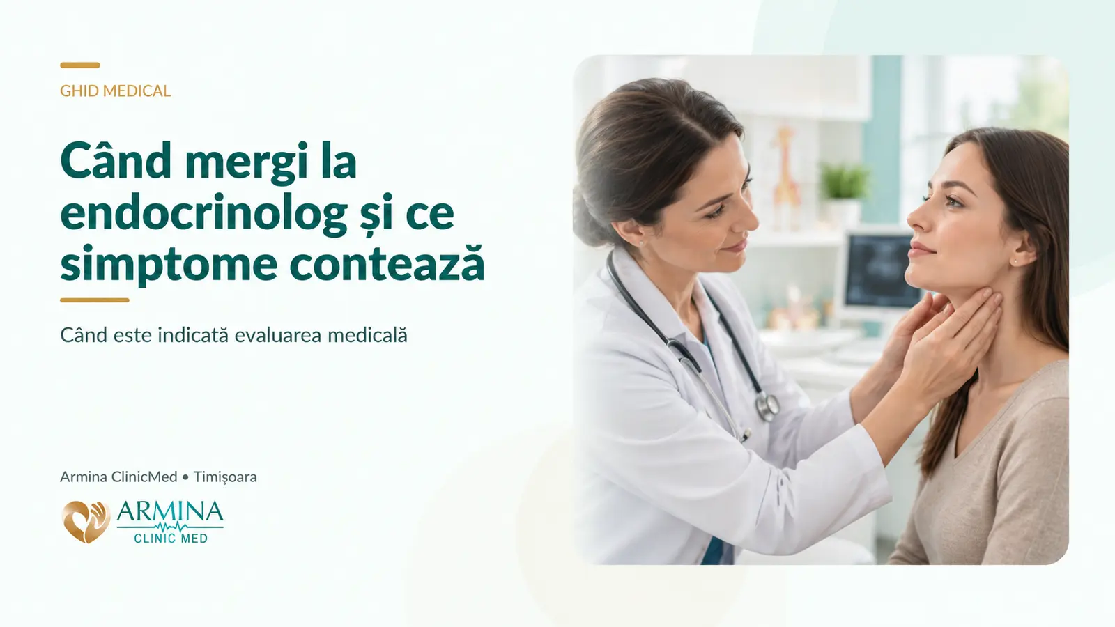 Când mergi la endocrinolog în Timișoara și ce simptome contează