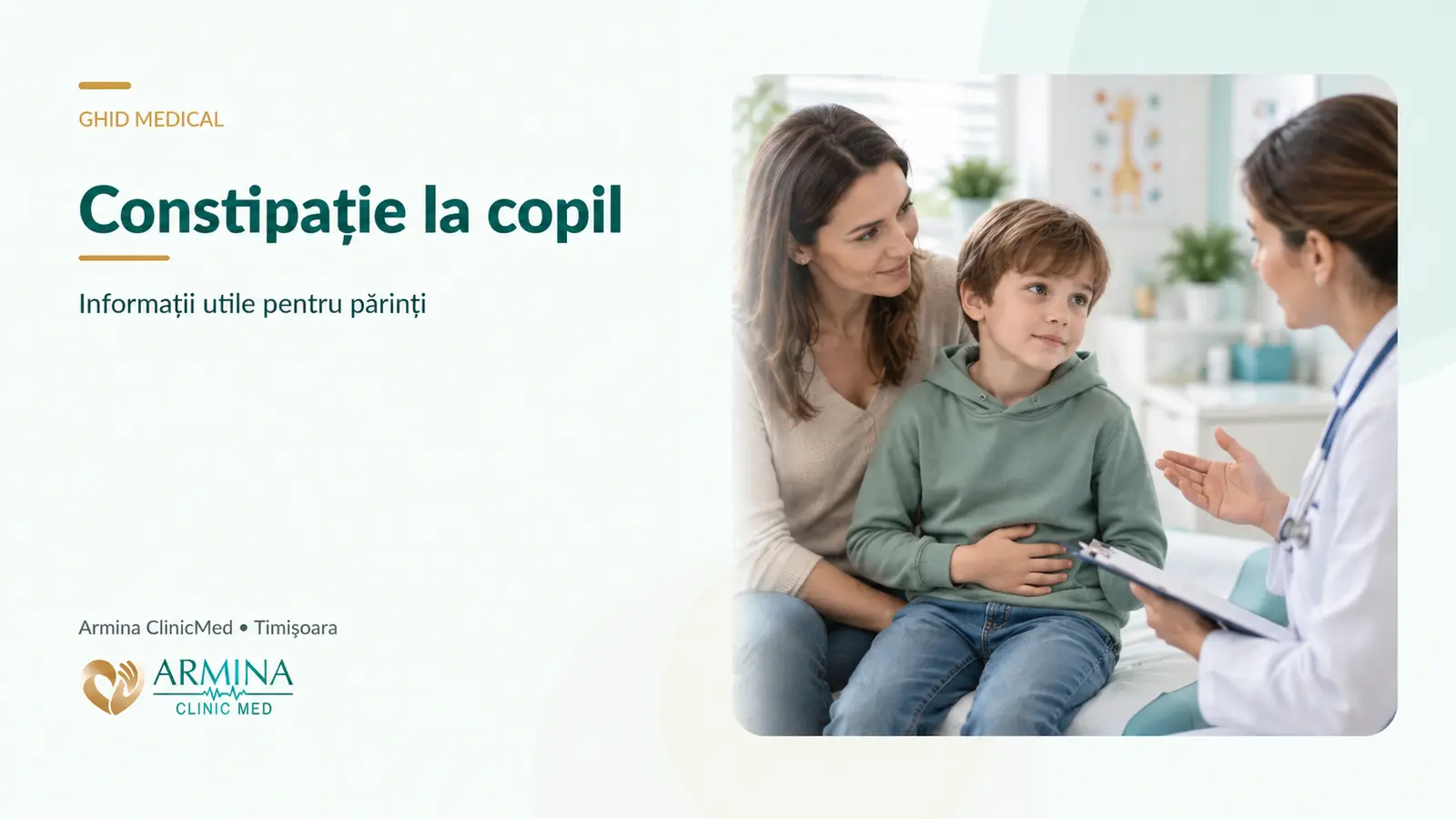 Constipație la copil – când merg la gastroenterolog și ce semne de alarmă urmăresc