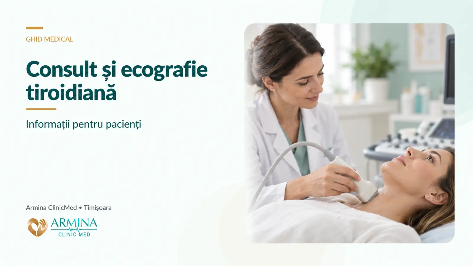 Consult endocrinologic cu ecografie tiroidă în Timișoara: când se recomandă