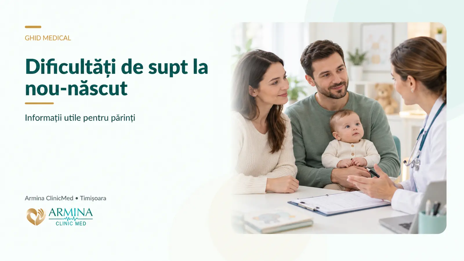 Dificultăți de supt la nou-născut: cauze și soluții
