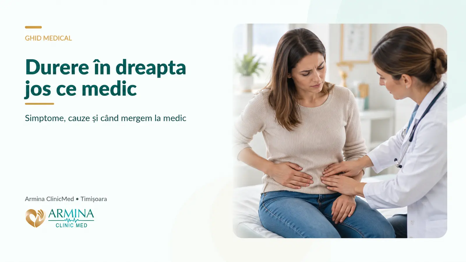 Durere în dreapta jos ce medic