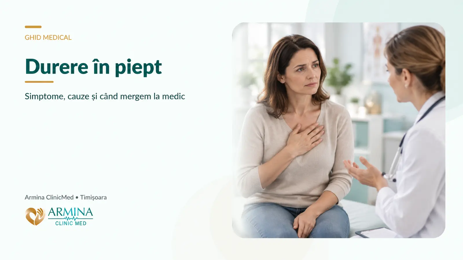 Durere în piept – când merg la cardiolog și ce semne nu trebuie ignorate
