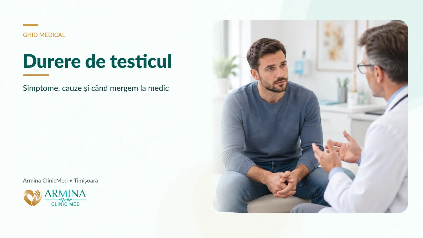 Durere de testicul – la ce medic mergi și când poate fi o urgență
