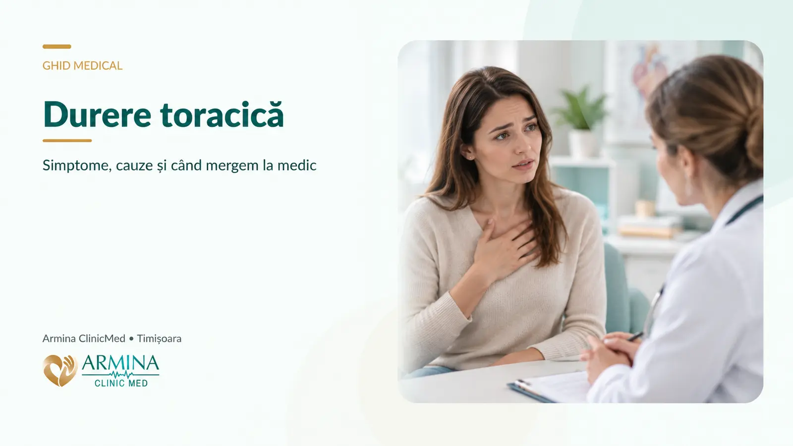 Durere toracică – cauze posibile, semne de alarmă și când este indicat consultul medical
