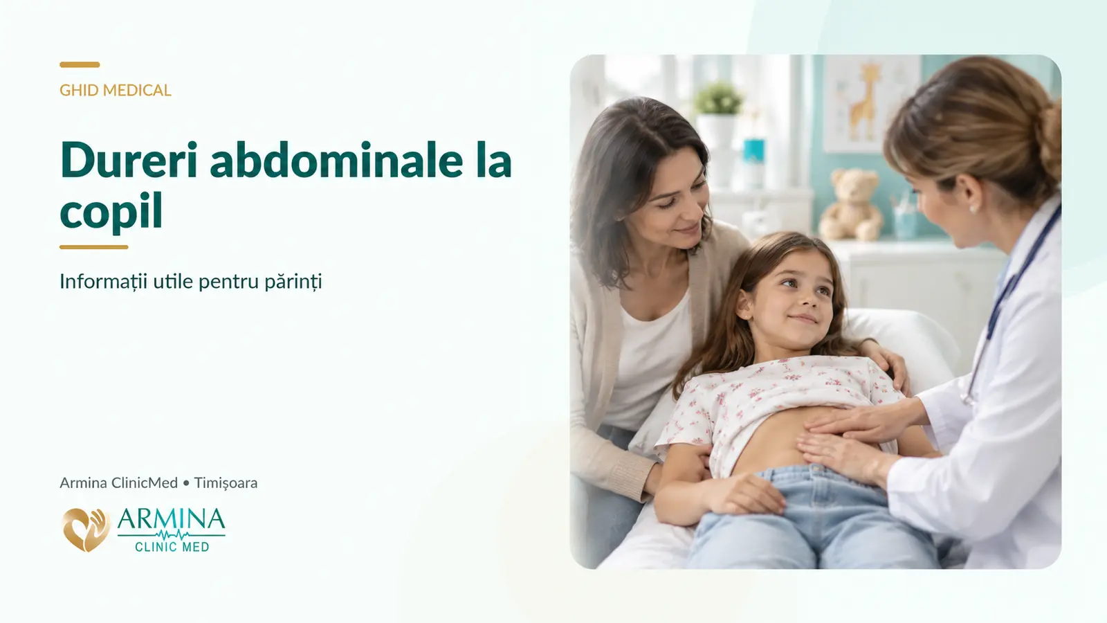Dureri abdominale la copil – când este util pediatrul și ce trebuie urmărit