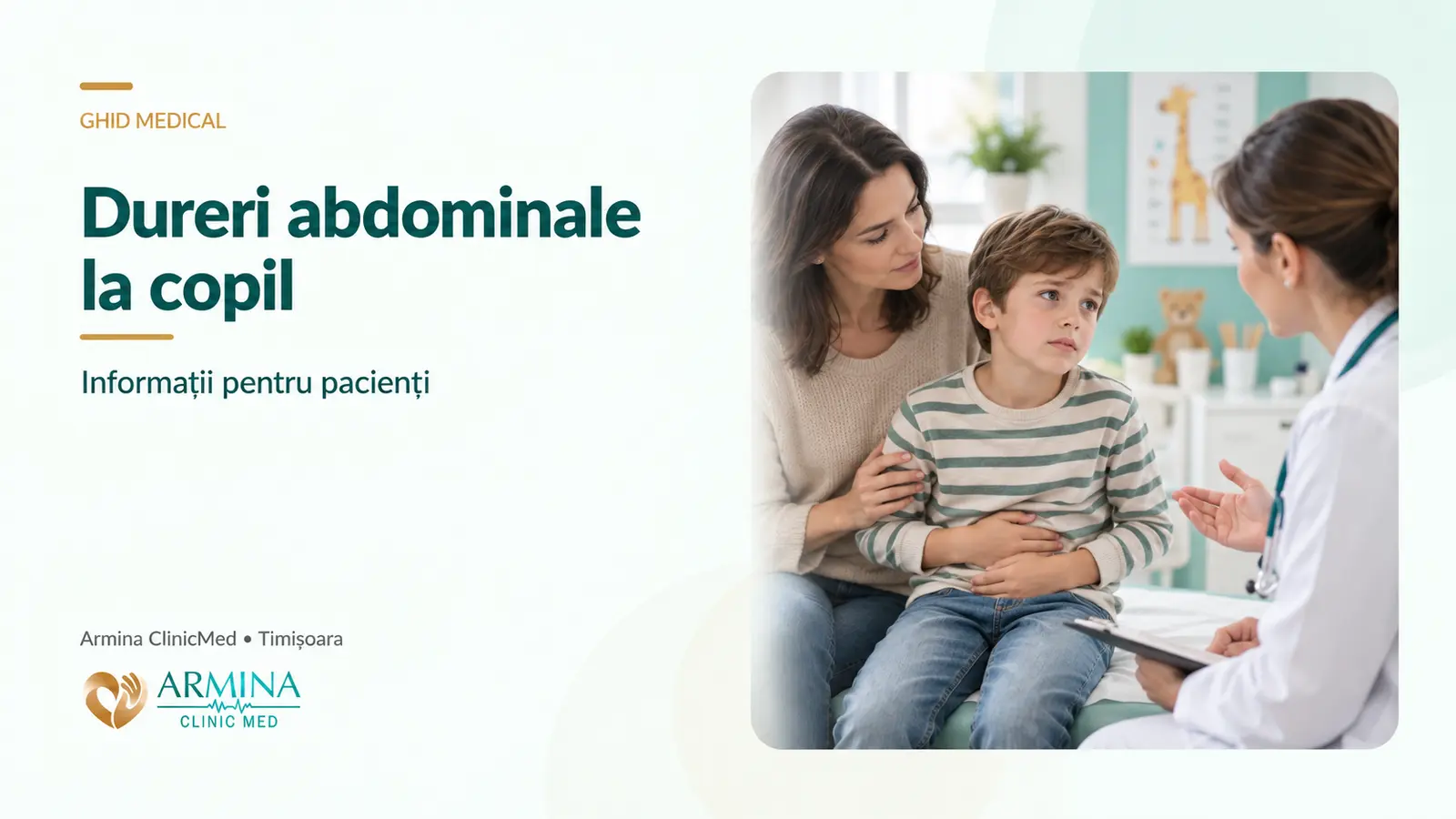 Dureri abdominale copil Timișoara