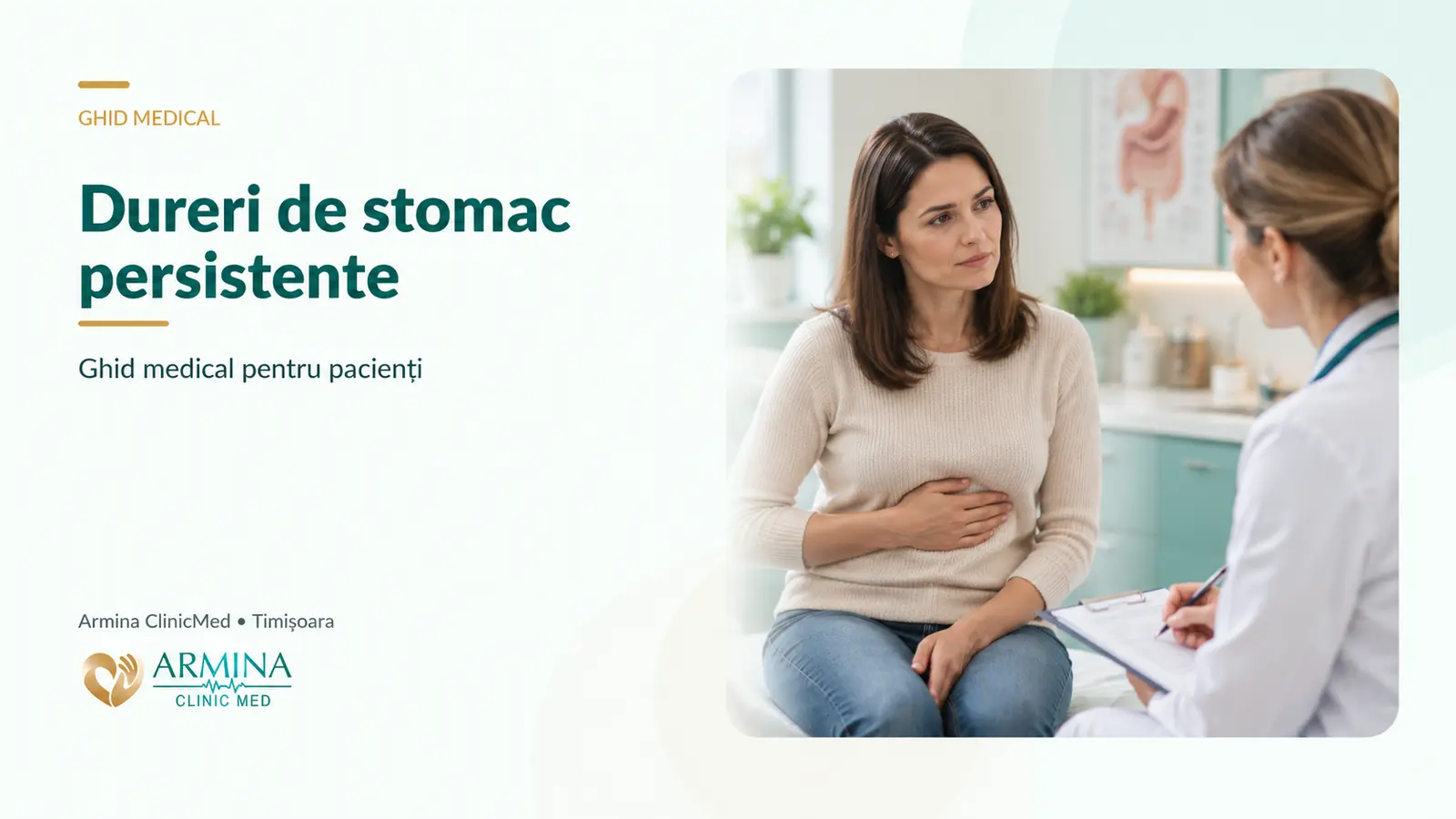 Dureri de stomac persistente – ce pot însemna și când este recomandat consultul gastroenterologic