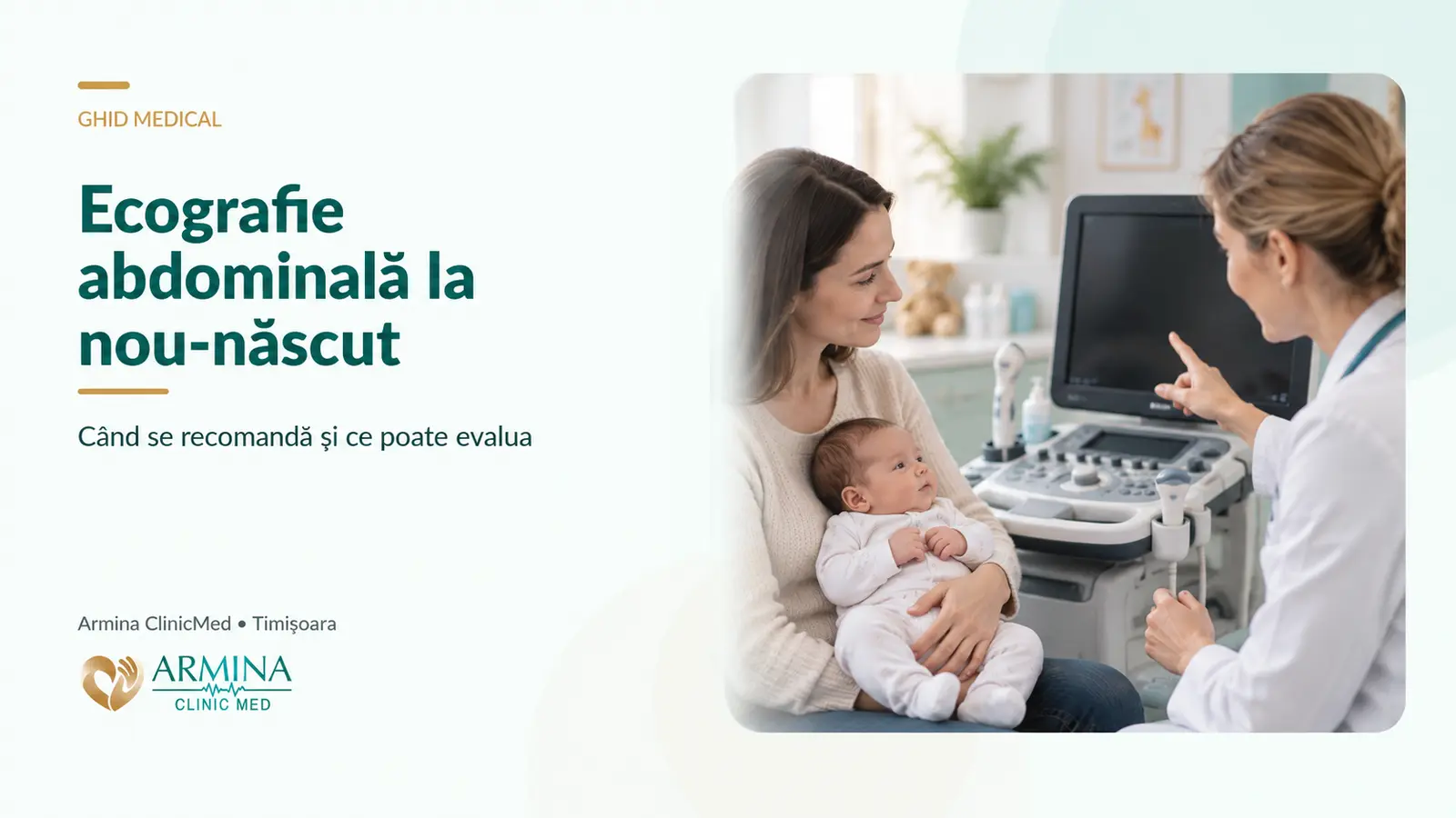 Ecografie abdominală la nou-născut: când se face