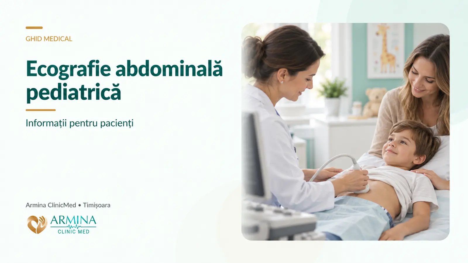 Ecografie abdominală pediatrică în Timișoara