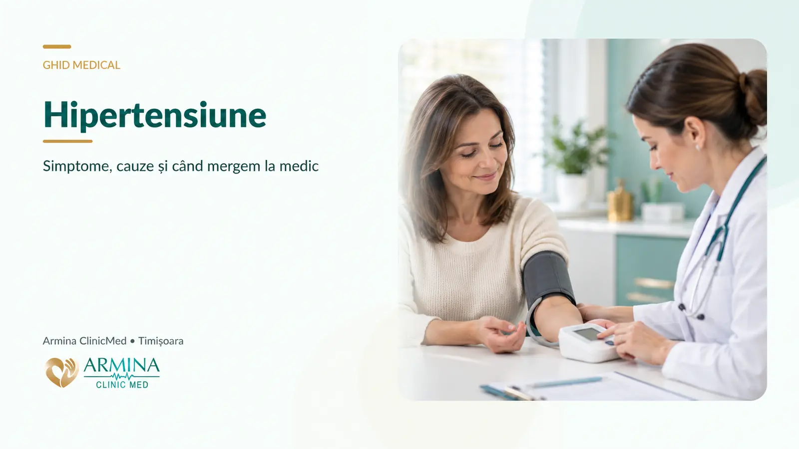 Hipertensiune – simptome, factori de risc și când trebuie evaluată de cardiolog
