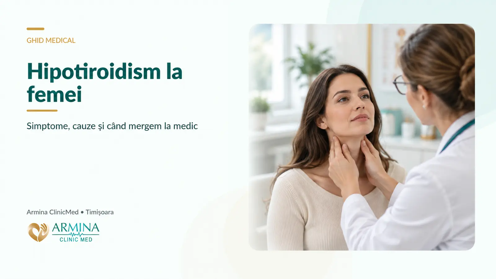 Hipotiroidism la femei: simptome, cauze și când mergi la endocrinolog