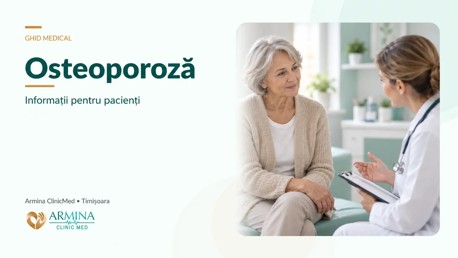 Osteoporoză: cauze, simptome și când este indicat consultul endocrinologic