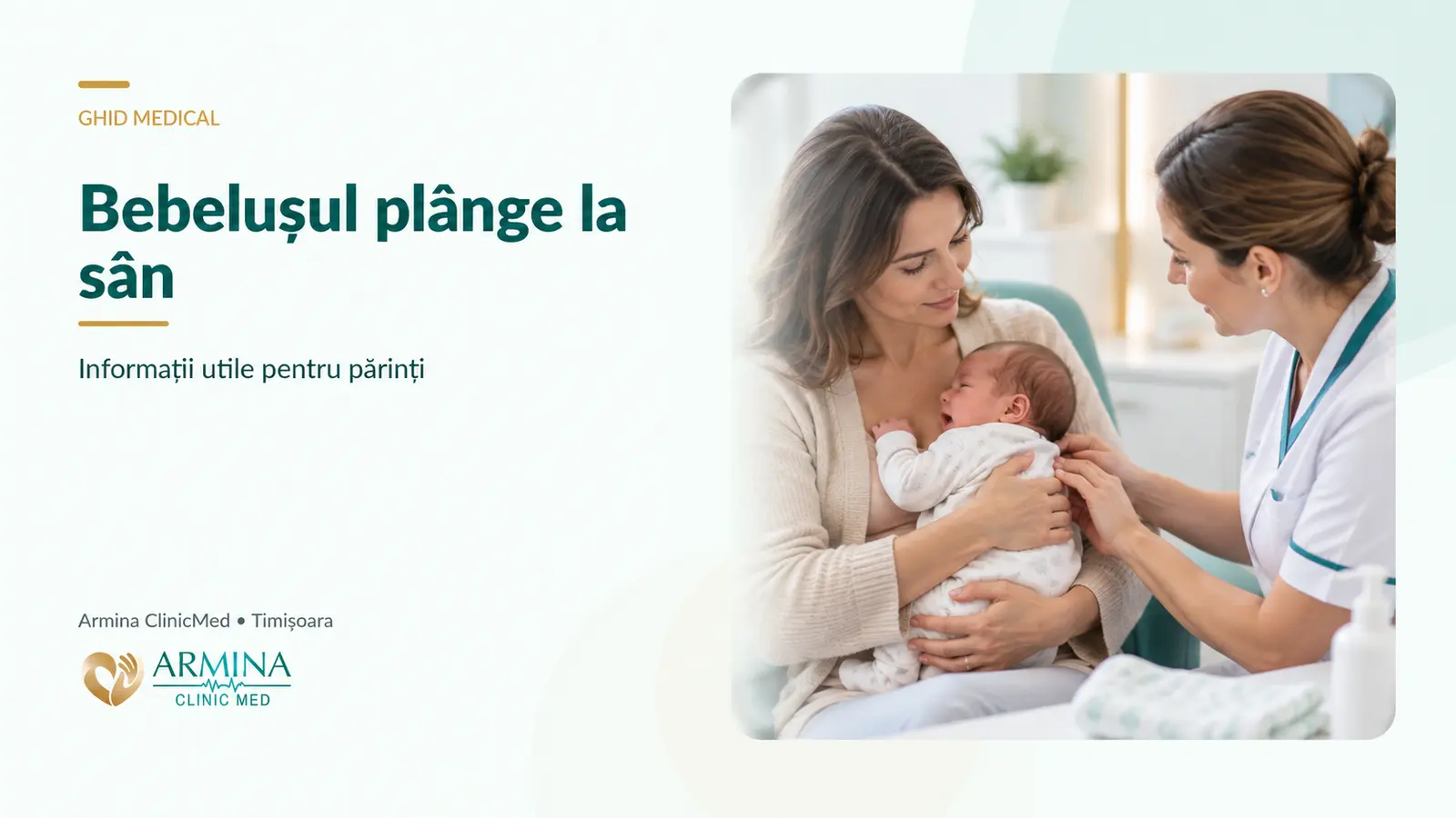 Bebelușul plânge la sân: cauze și când mergi la medic
