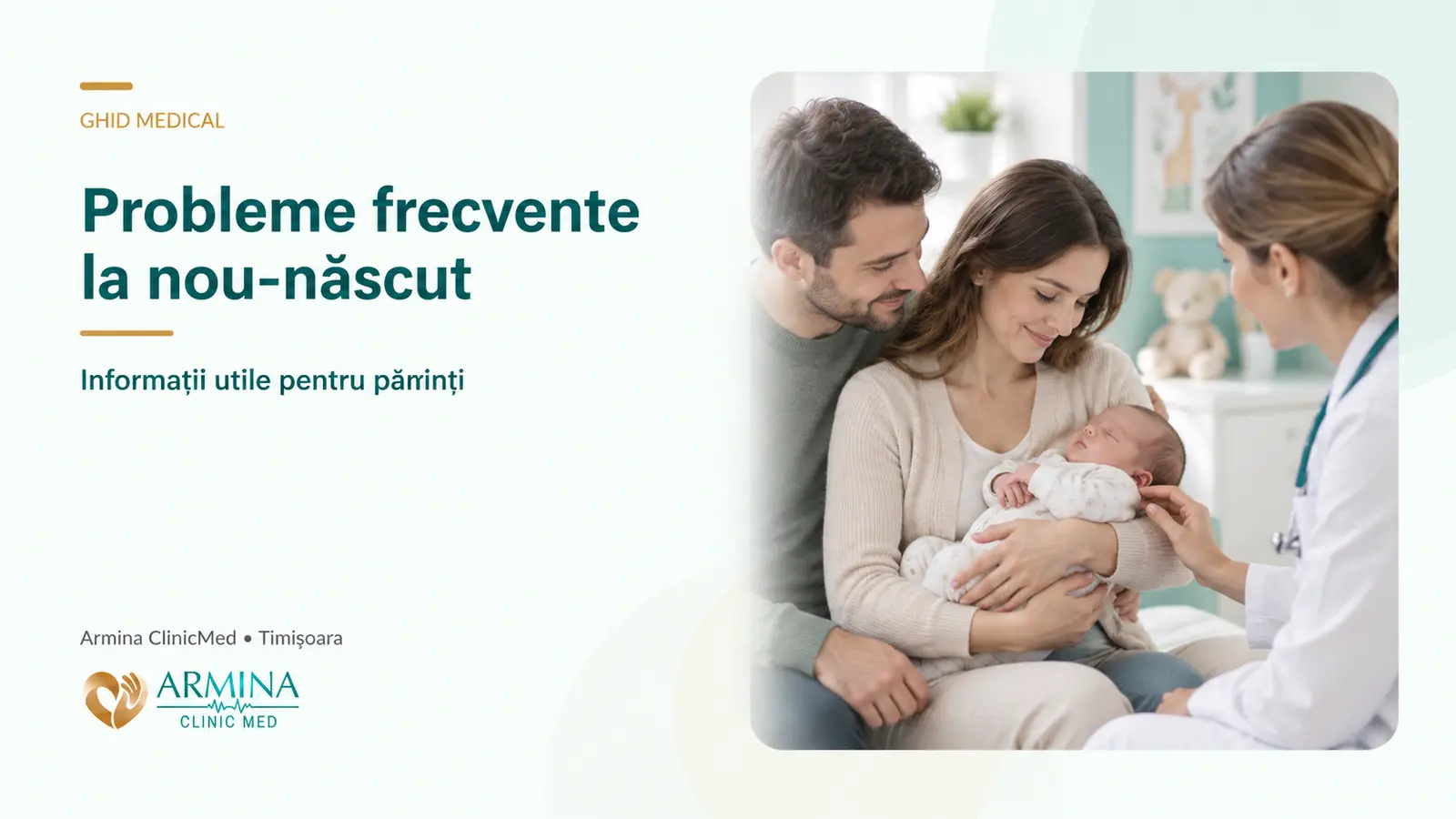 Probleme frecvente la nou-născut – ghid complet neonatologie