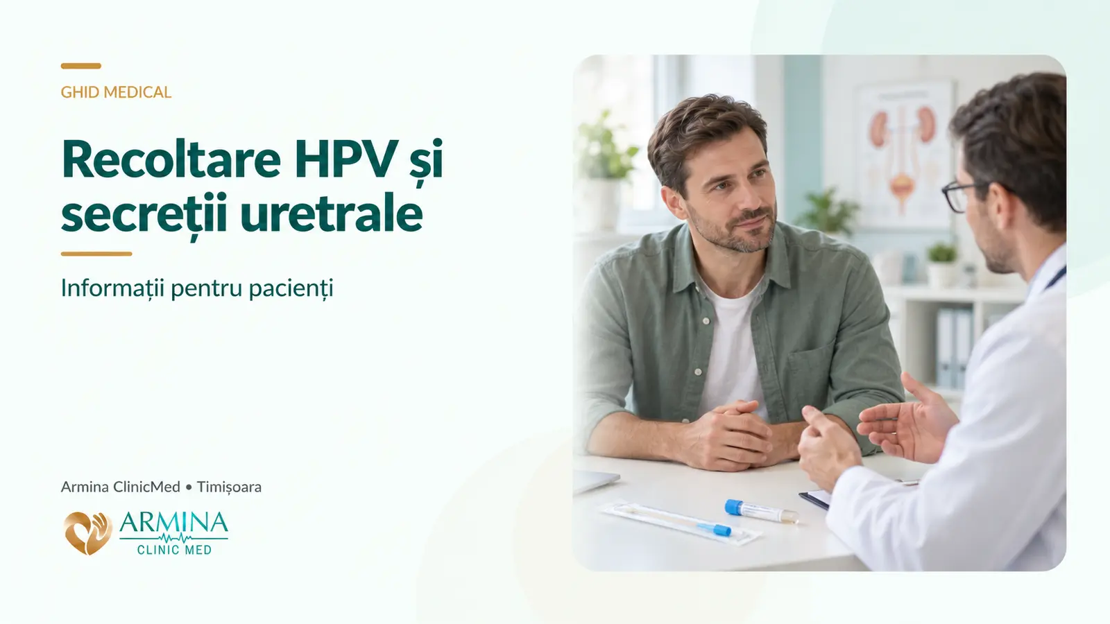 Recoltare pentru HPV și secreții uretrale în Timișoara