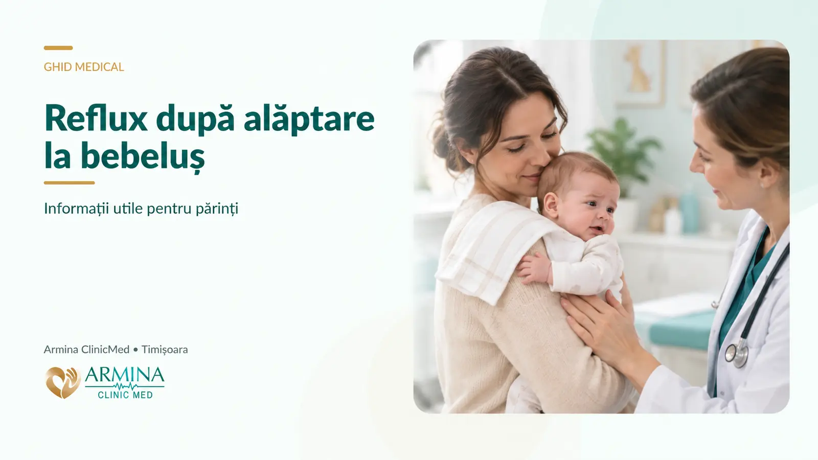 Reflux după alăptare la bebeluș: când mergi la medic