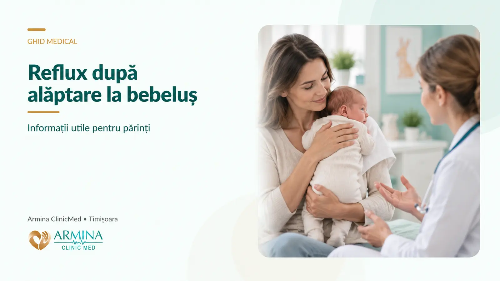 Reflux după alăptare la bebeluș – cauze, simptome și evaluare neonatologică