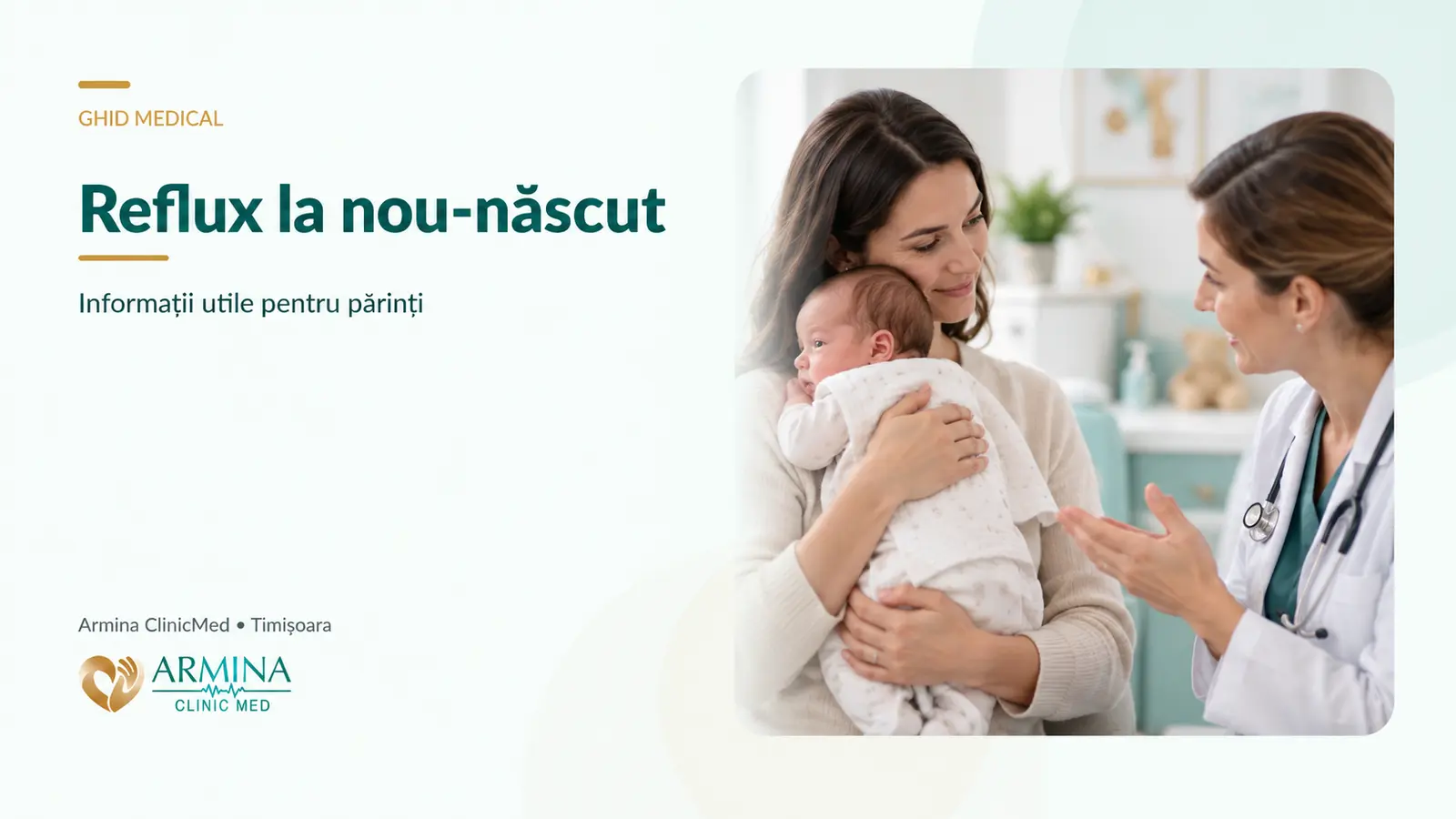 Reflux la nou-născut: simptome și când mergi la medic