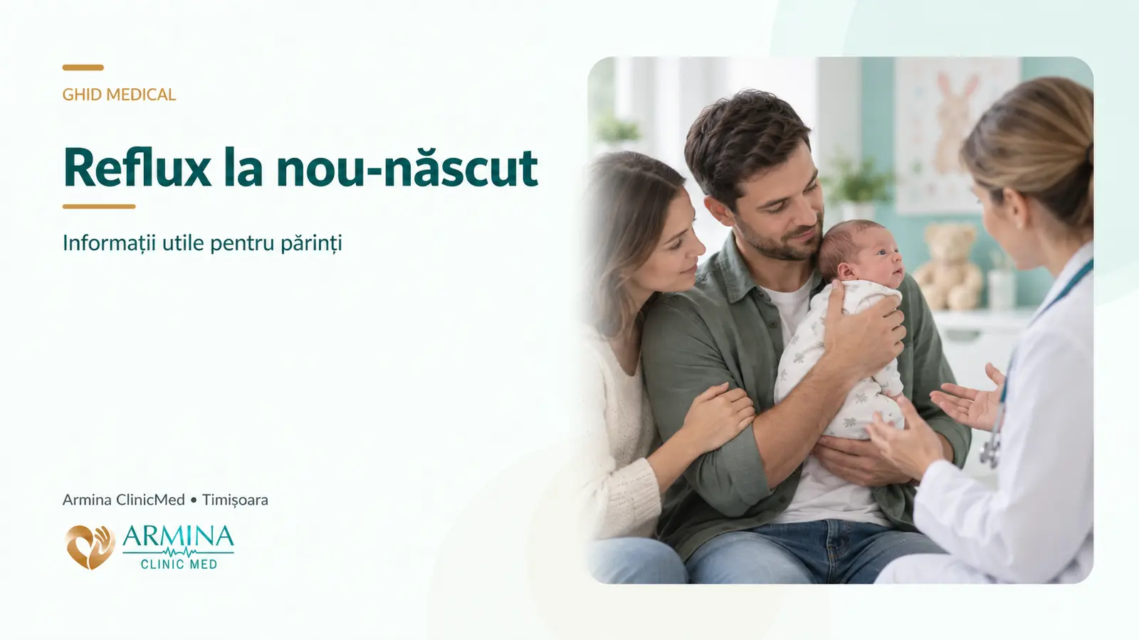 Reflux la nou-născut – cauze, simptome și evaluare neonatologică