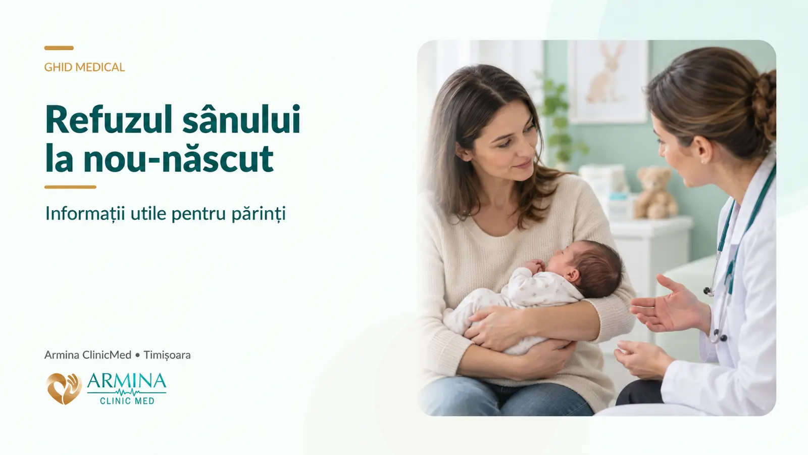 Refuzul sânului la nou-născut – cauze, simptome și evaluare neonatologică
