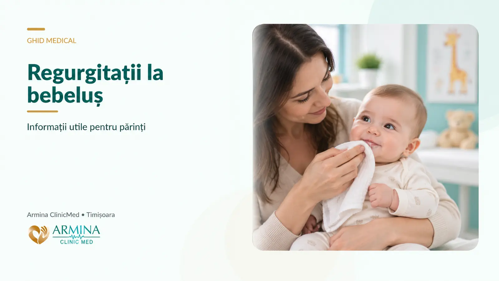 Regurgitații la bebeluș: când sunt normale