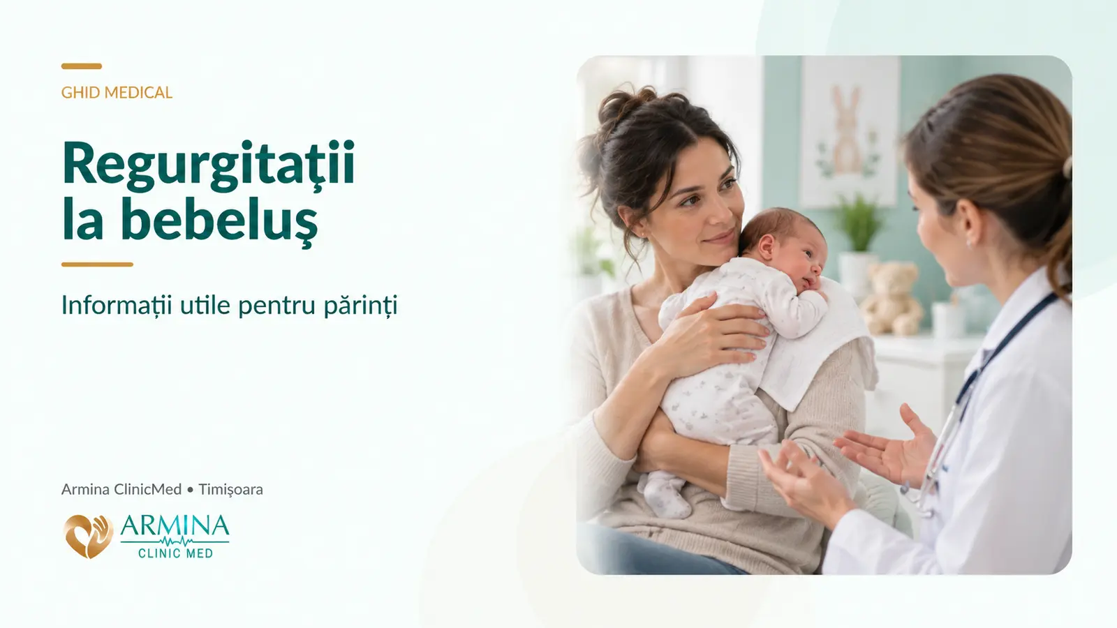 Regurgitații la bebeluș – cauze, simptome și evaluare neonatologică
