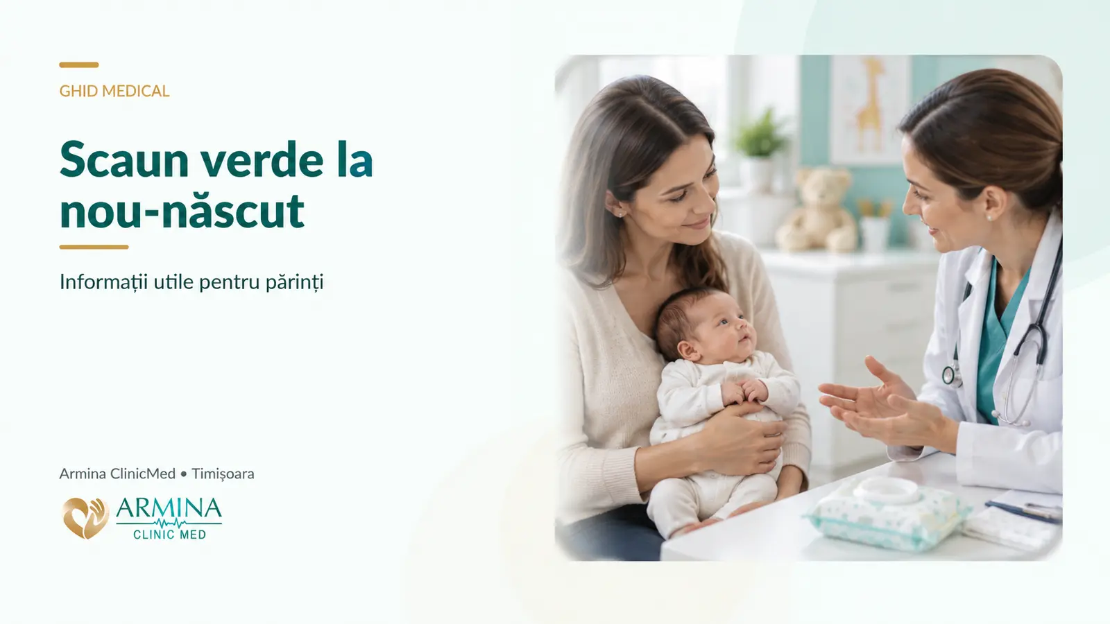 Scaun verde la nou-născut: este normal?