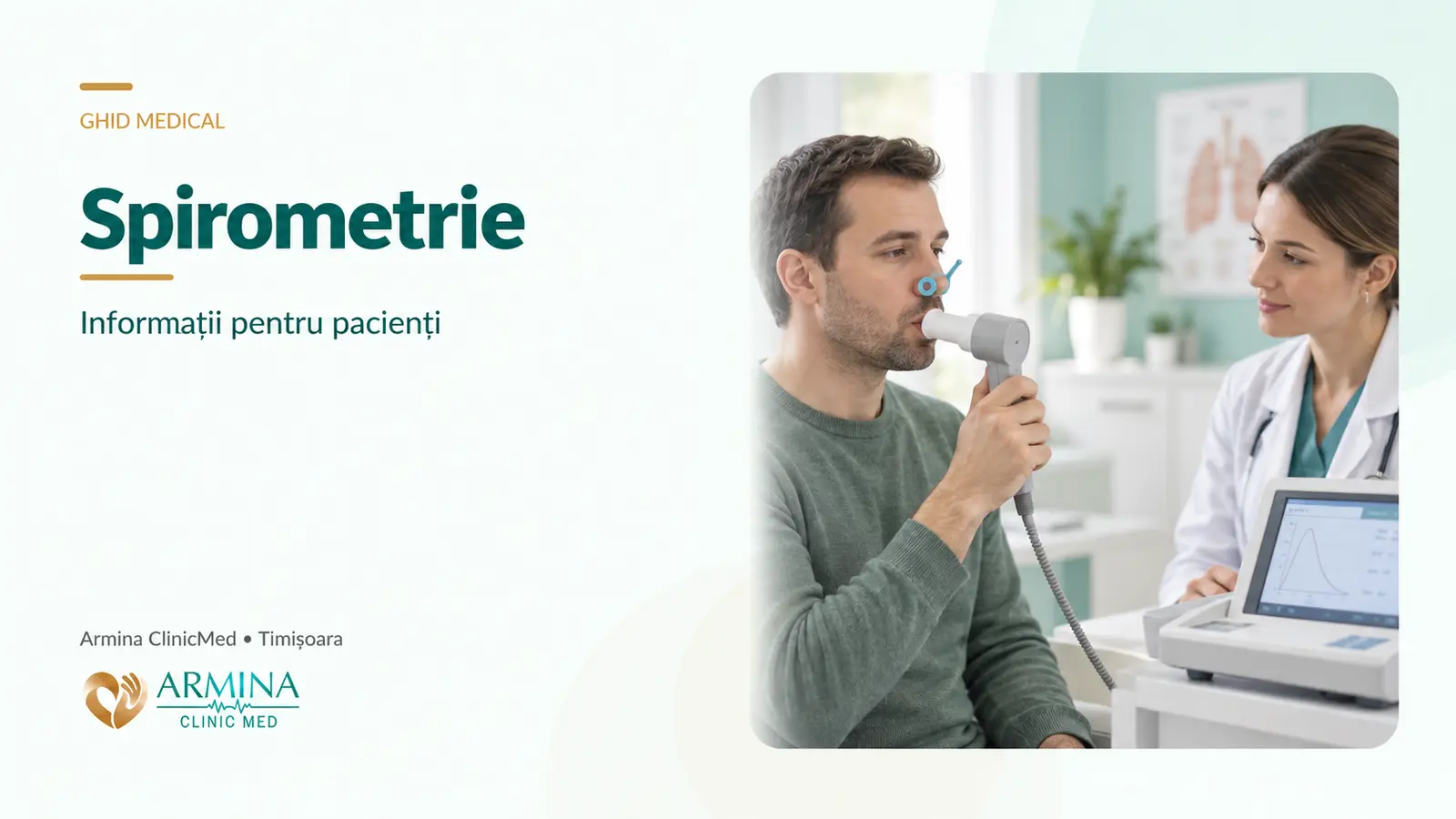 Spirometrie în Timișoara – testarea funcției pulmonare la adulți și copii
